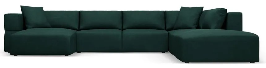 Zöld sarokkanapé (jobb oldali-"U" alakú) Esther – Milo Casa