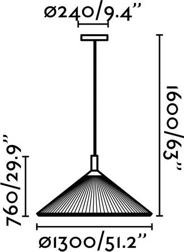FARO 20131 HUE-IN Ernyős Függesztett LámpaE27 IP20