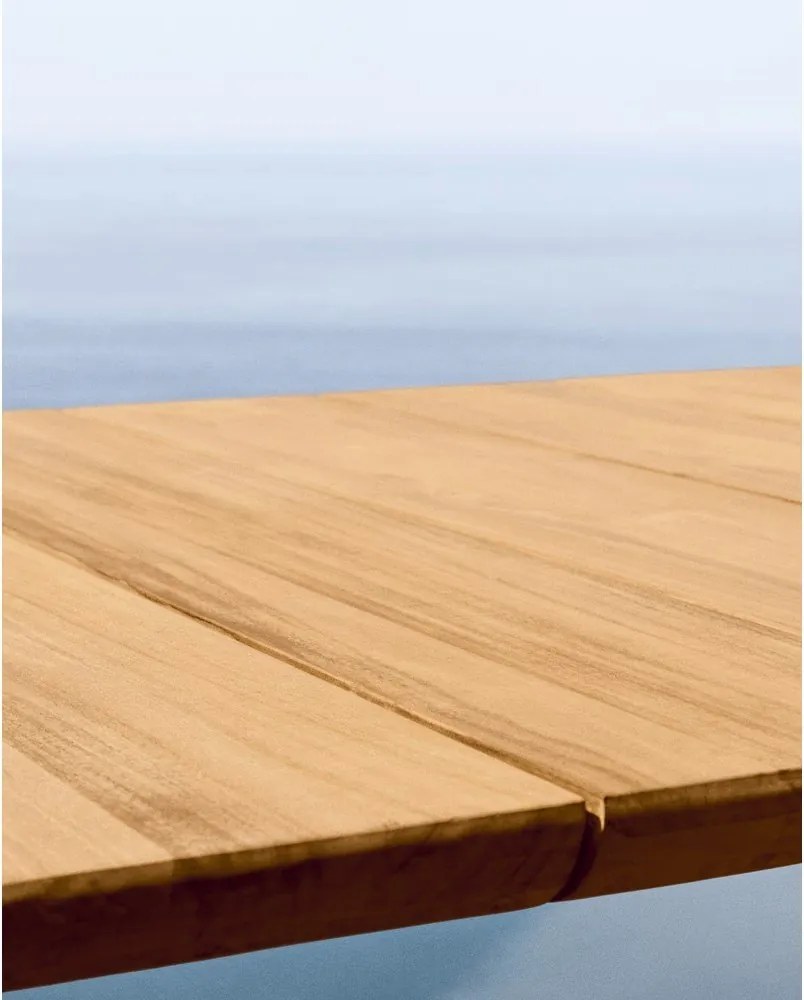 Teakfa kerti étkezőasztal 102x220 cm Icaro – Kave Home
