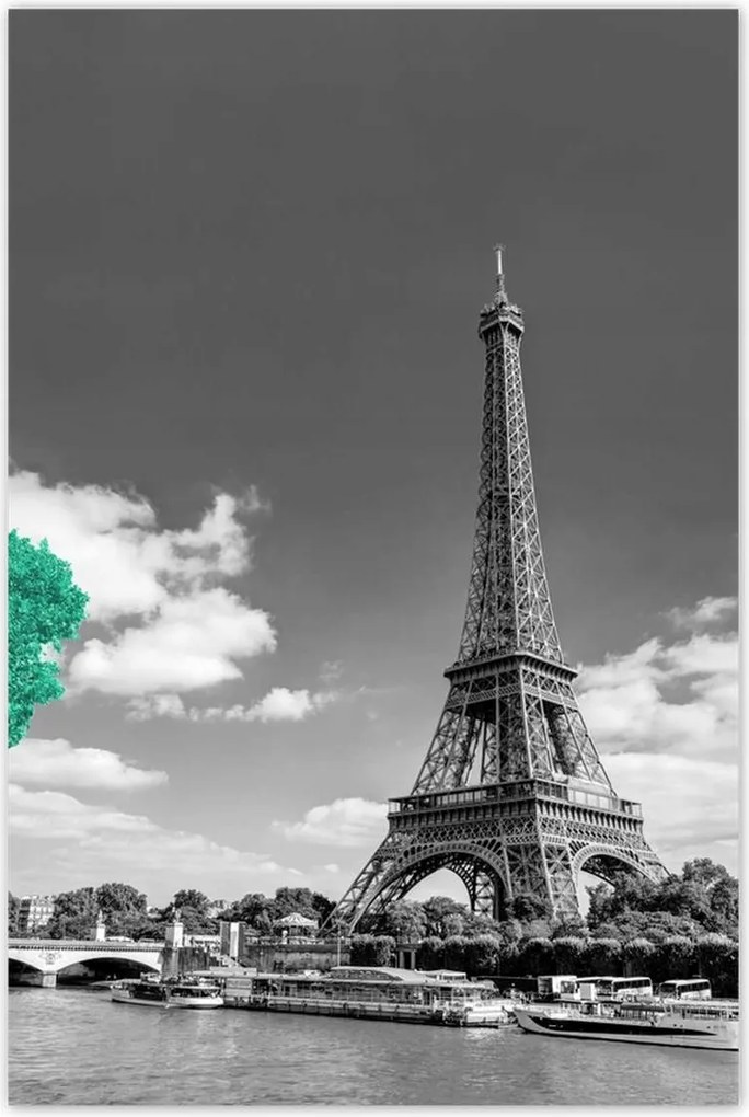 Poszterek 80x120 Eiffel-torony Párizsban