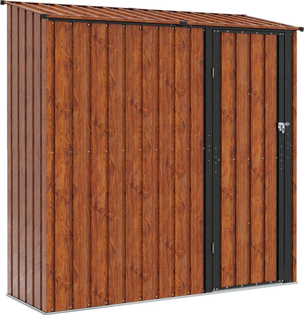 vidaXL Kertiszerszámos házak Barna 203,5 x 73 x 200 cm Fém