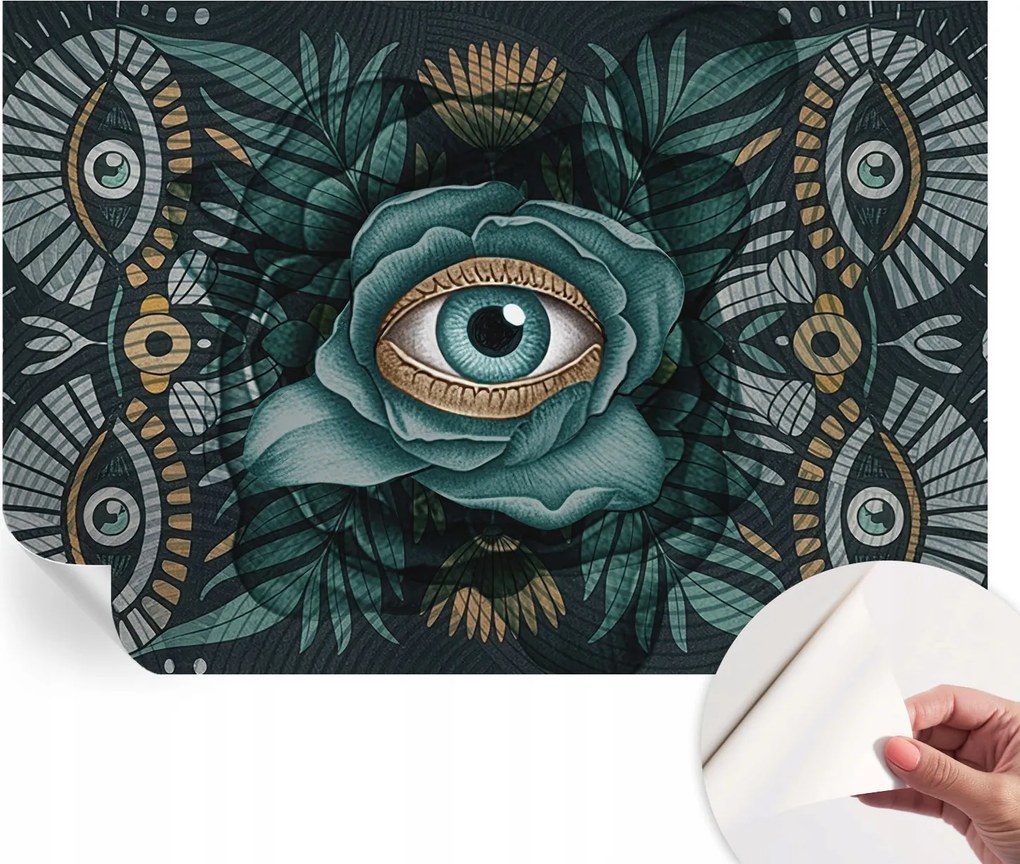 Dekoratív öntapadós fotótapéta Hálószobába Virágos szem 152x104 cm