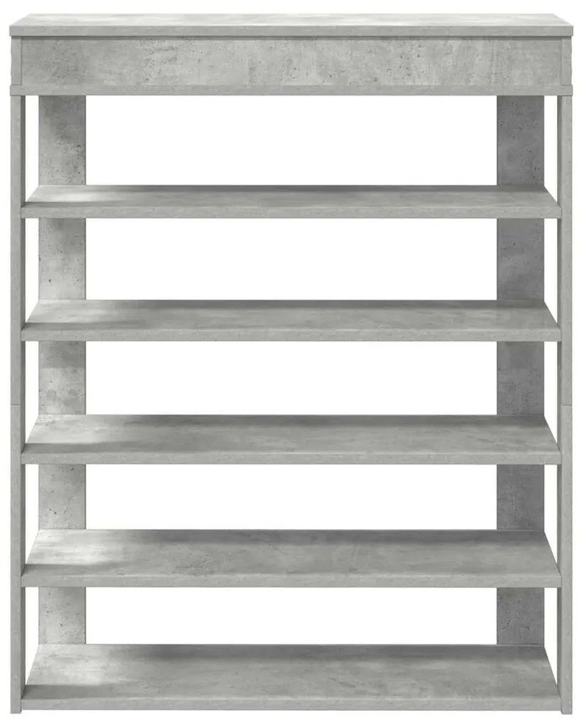beton tölgy szerelt fa cipőtartó 80x30x98 cm