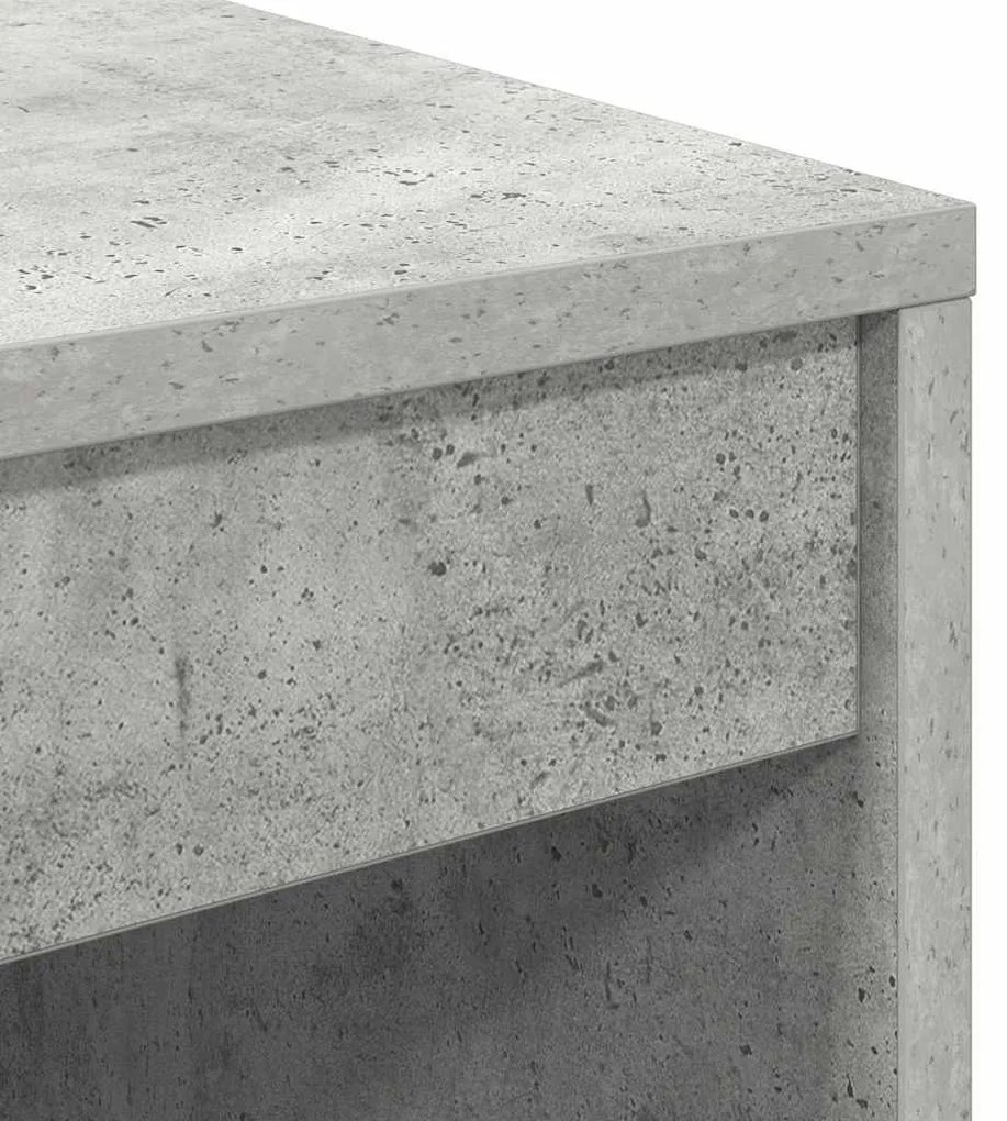 Asztal Beton szürke 60 x 50 x 76 cm Faanyag