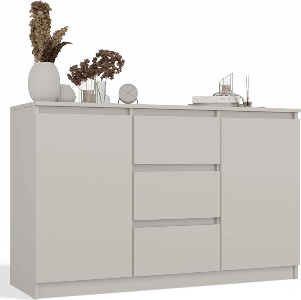 Malwa Fiókos Komód 2D3S Kasmír Bézs