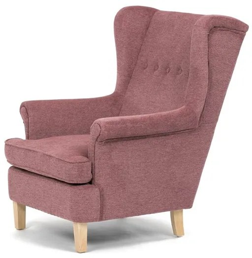 Füles fotel rózsaszín szövettel. AK-388 PINK2