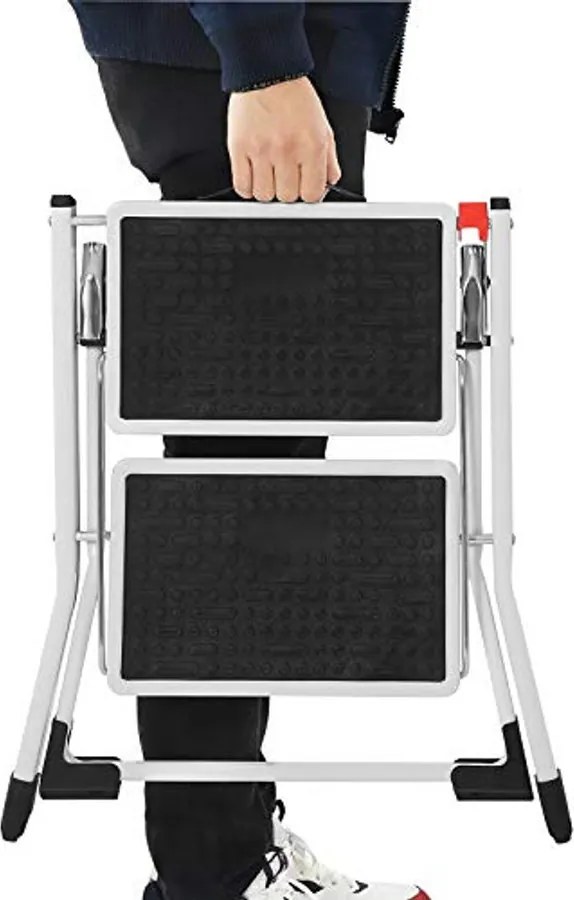 SONGMICS 2 lépcsős létra max. Terhelhetőség 150 kg-ig