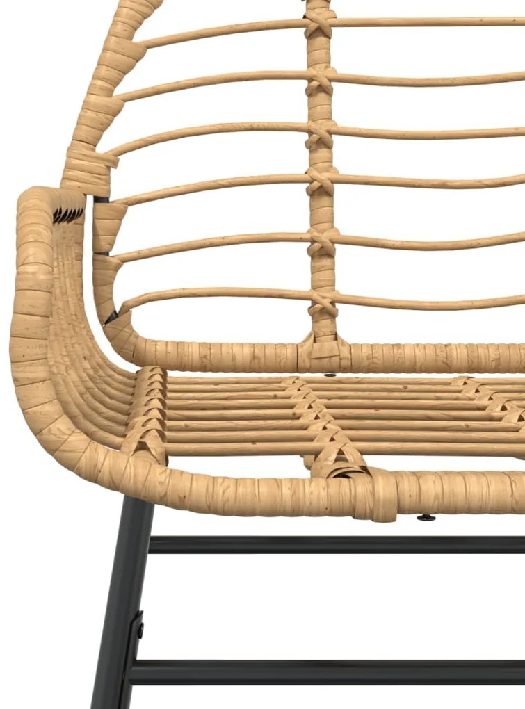 2 db barna polyrattan kerti szék