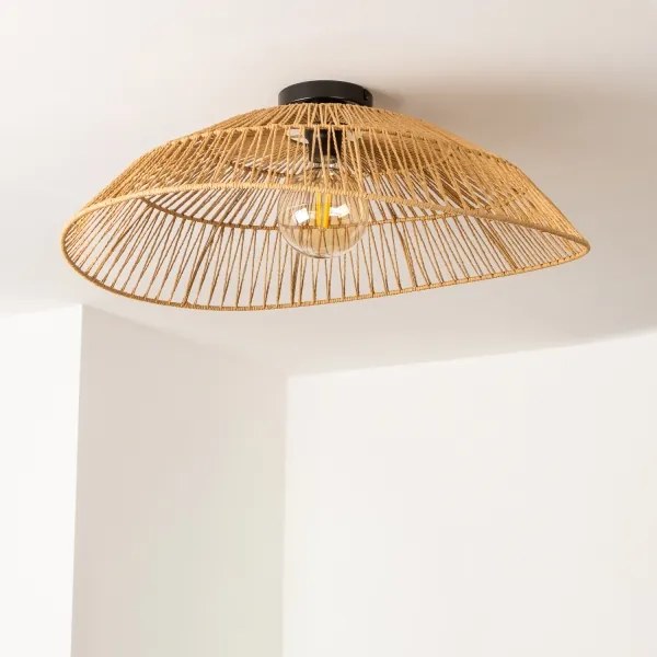 Brilagi - CERIA BOHO LED felületre szerelhető csillár, 1xE27/40W/230V, Ø 70 cm, barna