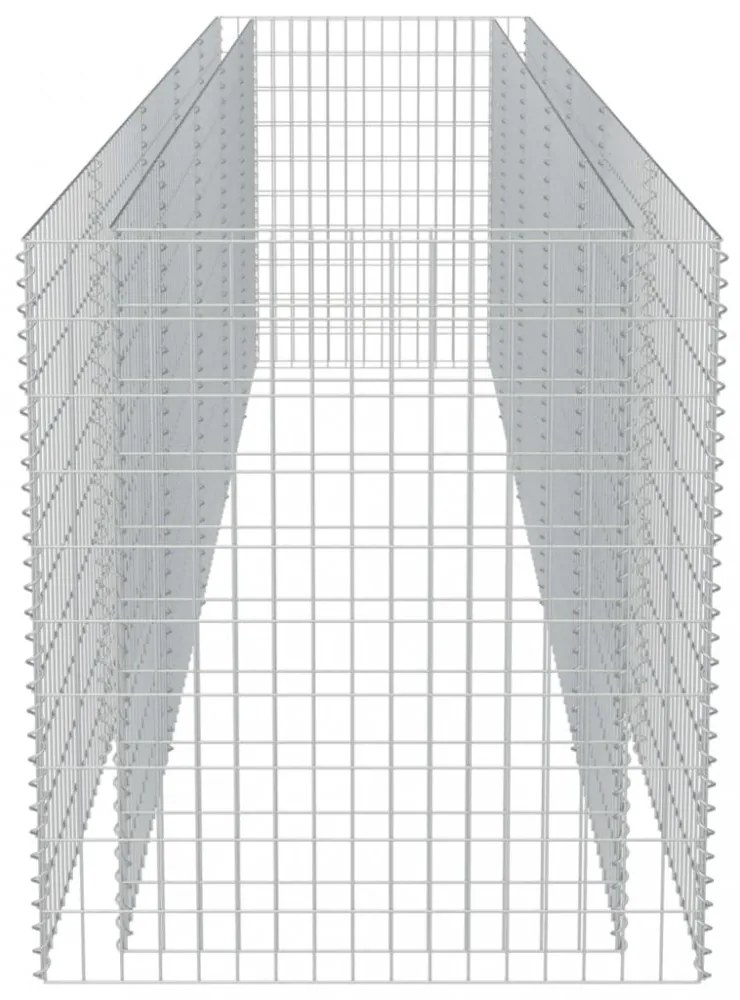 horganyozott acél gabion magaságyás 450 x 90 x 100 cm