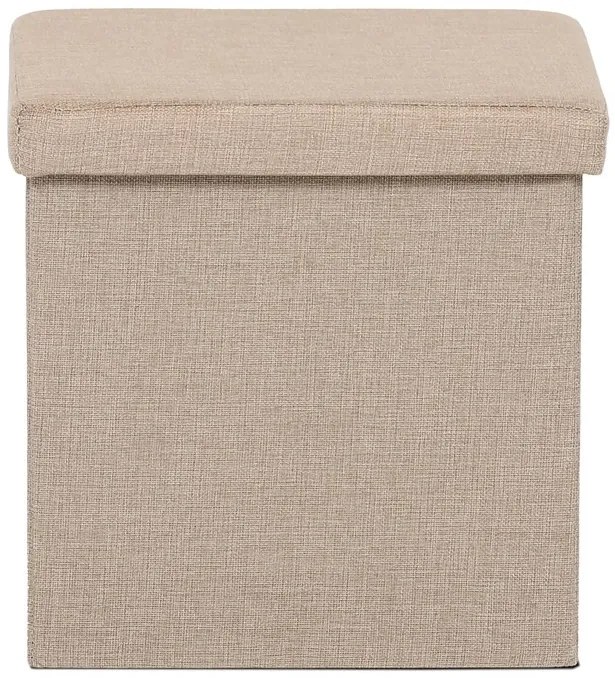 Tárolós Puff, Bézs Szövet. TAB-461 CRM2