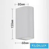 ELDLUX ES14-B Modern Kültéri Fali Lámpa IP44