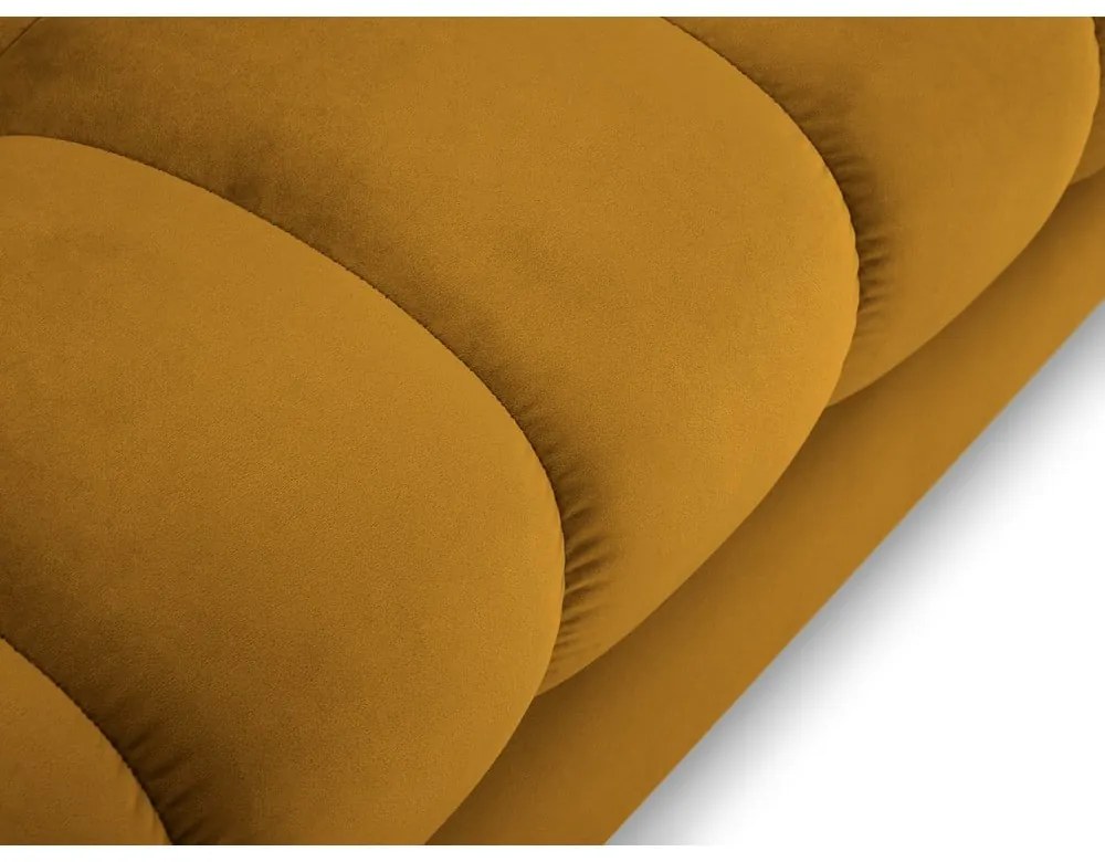 Bali sárga bársony sarokkanapé, bal oldali - Cosmopolitan Design