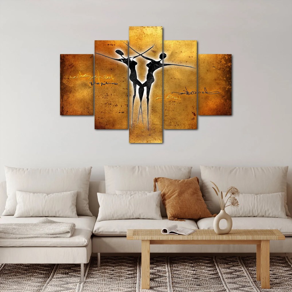 Festmény képe egy táncoló párról (150x105 cm)