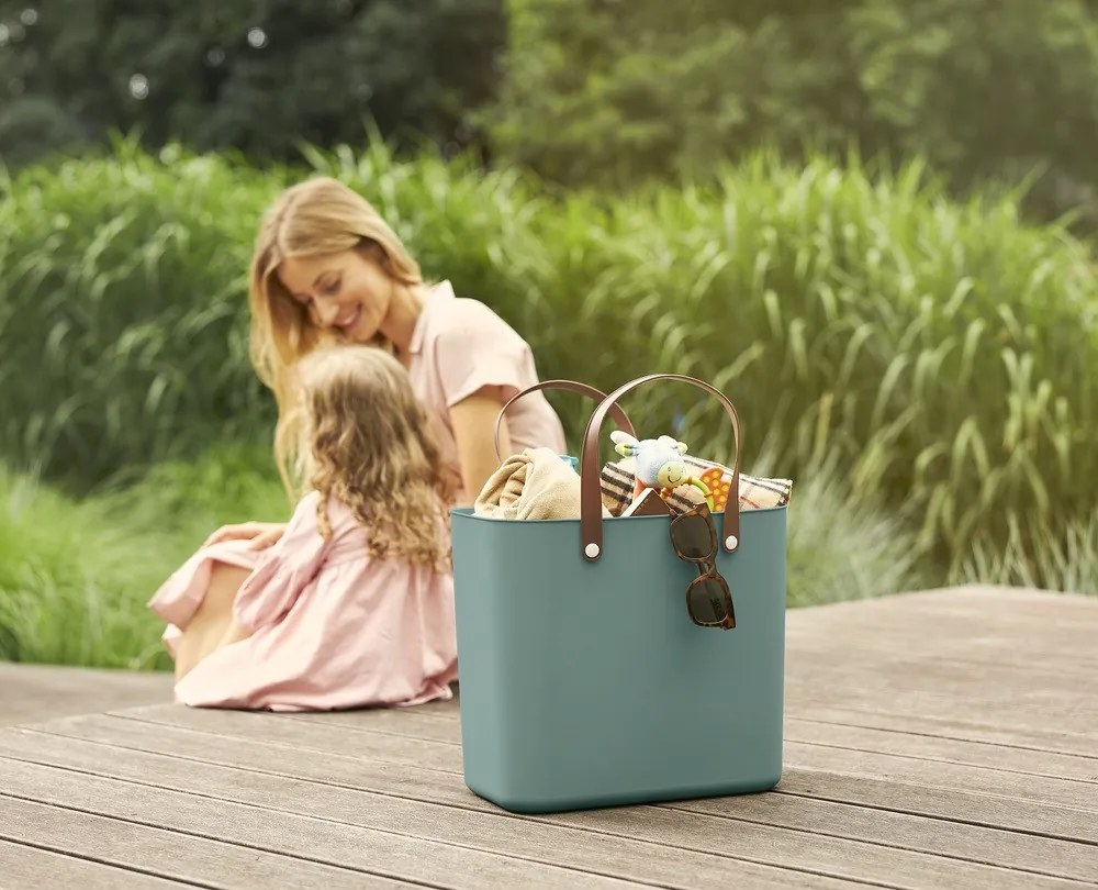 ROTHO ALBULA MŰANYAG BEVÁSÁRLÓ TÁSKA, 25 L - ZÖLD (Méret: 40 x)