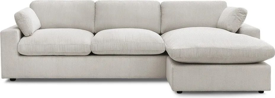 Bézs kordbársony sarokkanapé Belair – Bobochic Paris