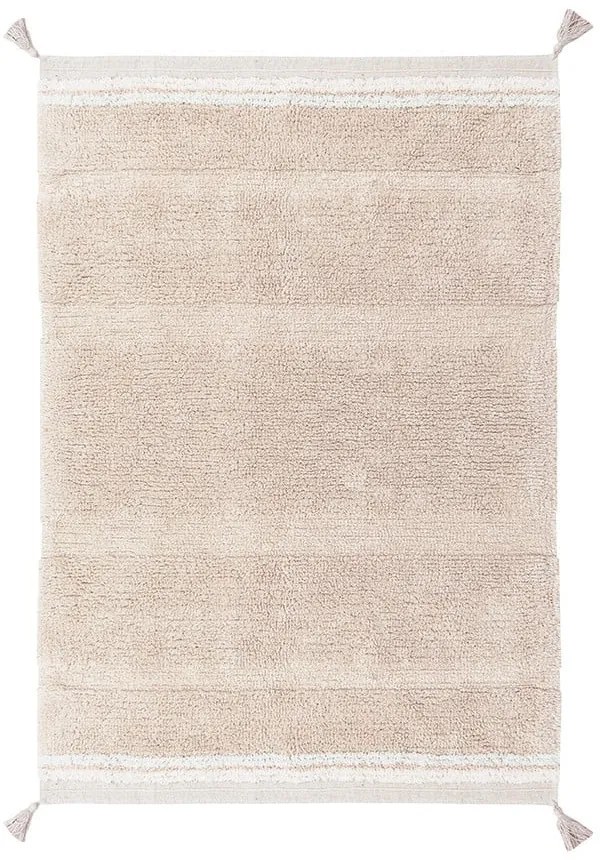 Világos rózsaszín mosható kézi szövésű pamut szőnyeg 90x130 cm Bloom Rose – Lorena Canals