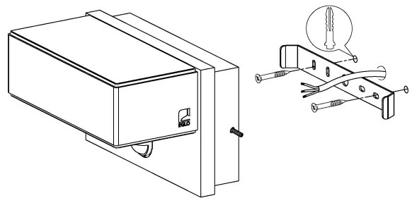 Eglo 97159 - LED érzékelős kültéri fali lámpa AZZINANO 2xLED/5,6W/230V