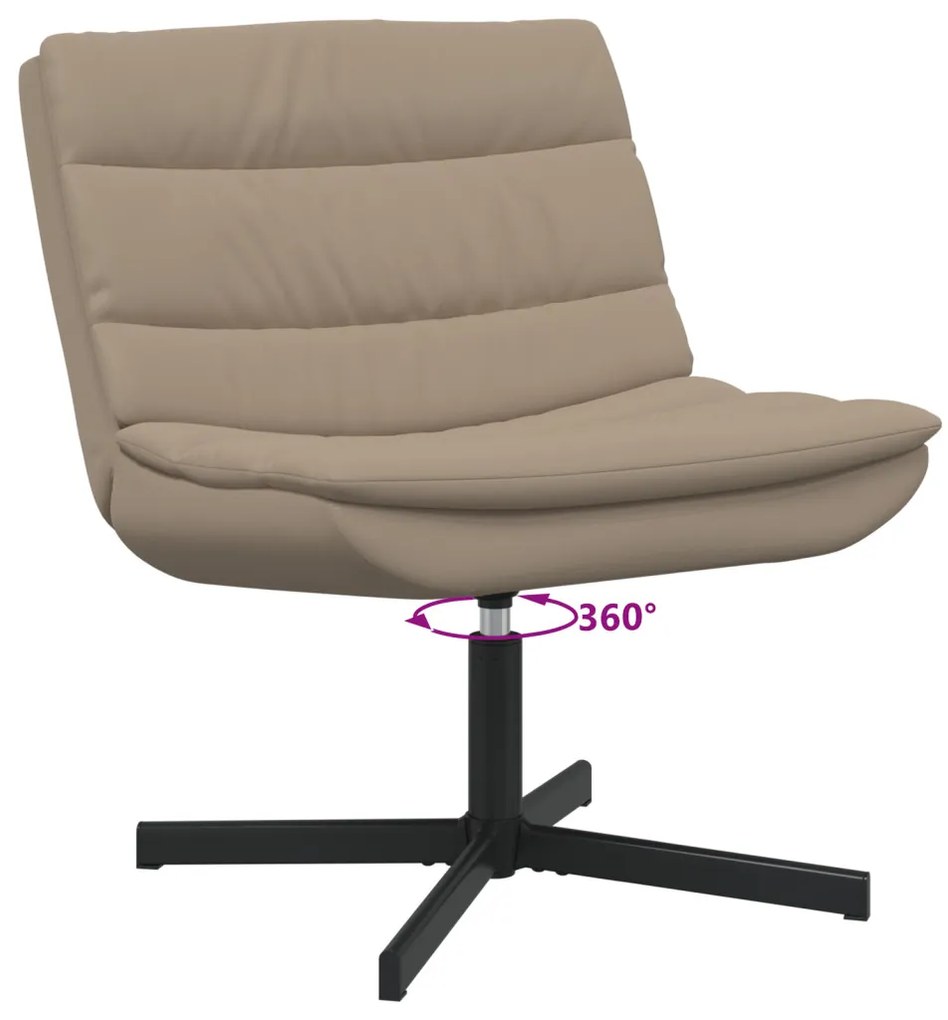 Forgószék Kávé Poliészter, Fém alap Standard Ergonómikus