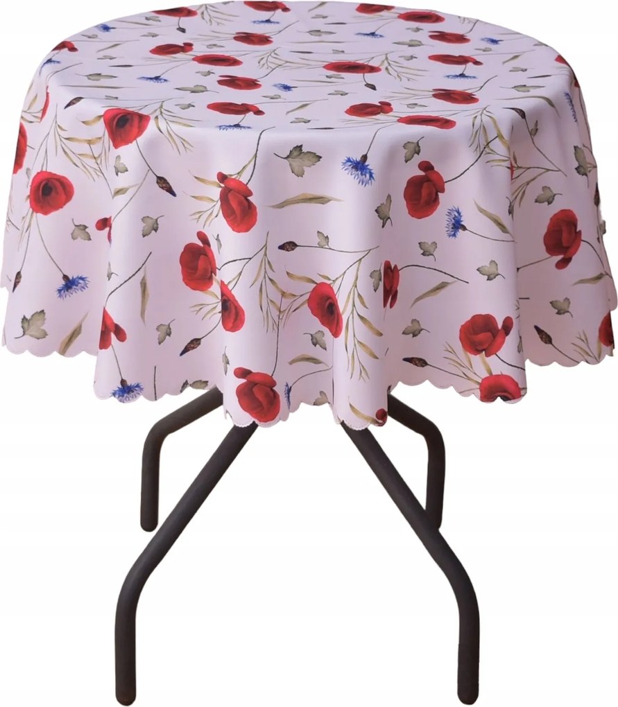 Abrosz Foltálló Kerek Pipacs 100 CM