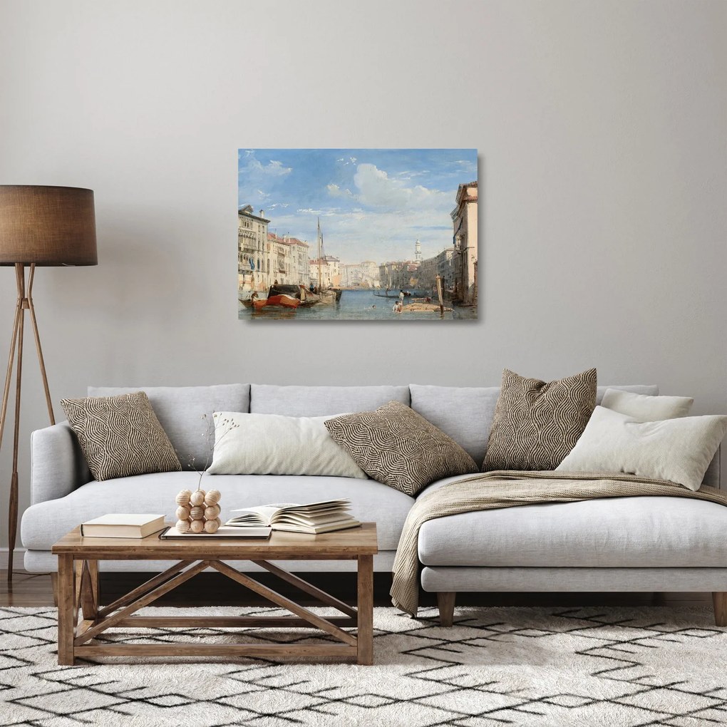 Üveg kép - Richard Parkes Bonington, The Grand Canal, reprodukciók (70x50 cm)
