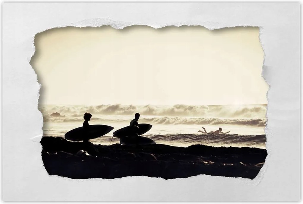 Poszterek 60x40 Szörfözés naplemente