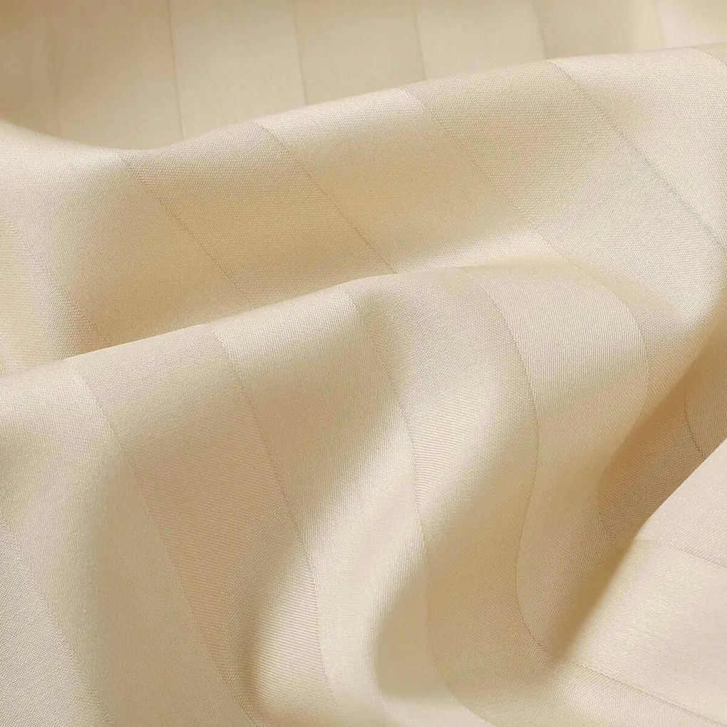 Goldea damaszt párnahuzat - arany csíkos 45 x 45 cm