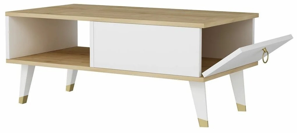 Delux Sapphire Oak and White dohányzóasztal