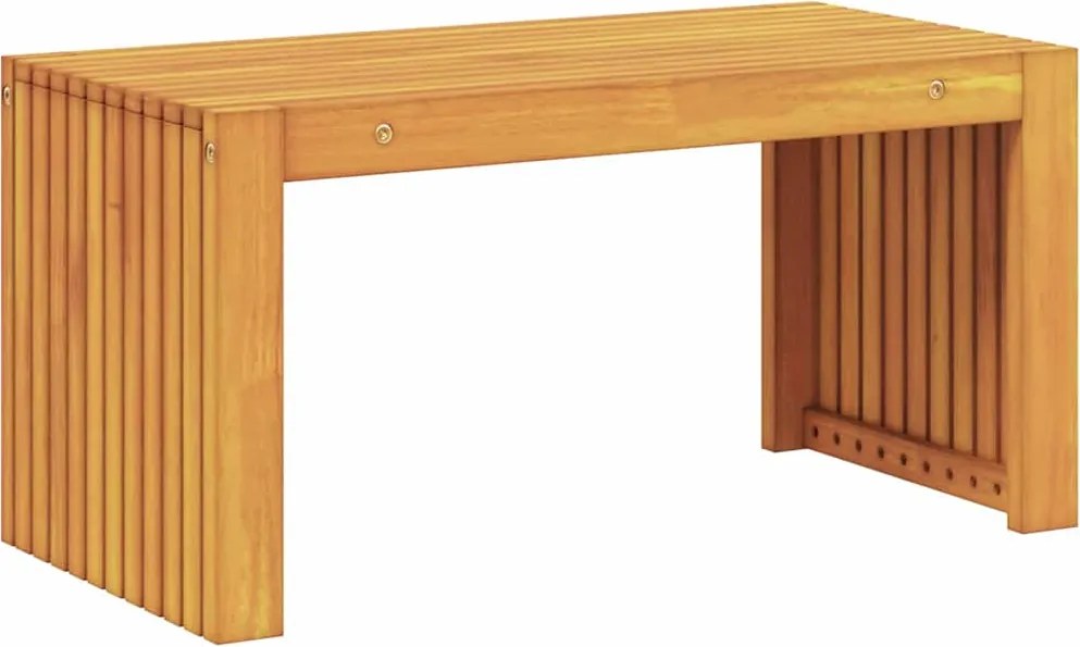 vidaXL Oldal asztal Olaj Természetes 70 x 35 x 35 cm Tömör Akácfa