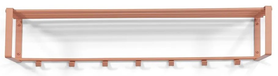 Lazacszínű fém fali fogas polccal Rex – Spinder Design