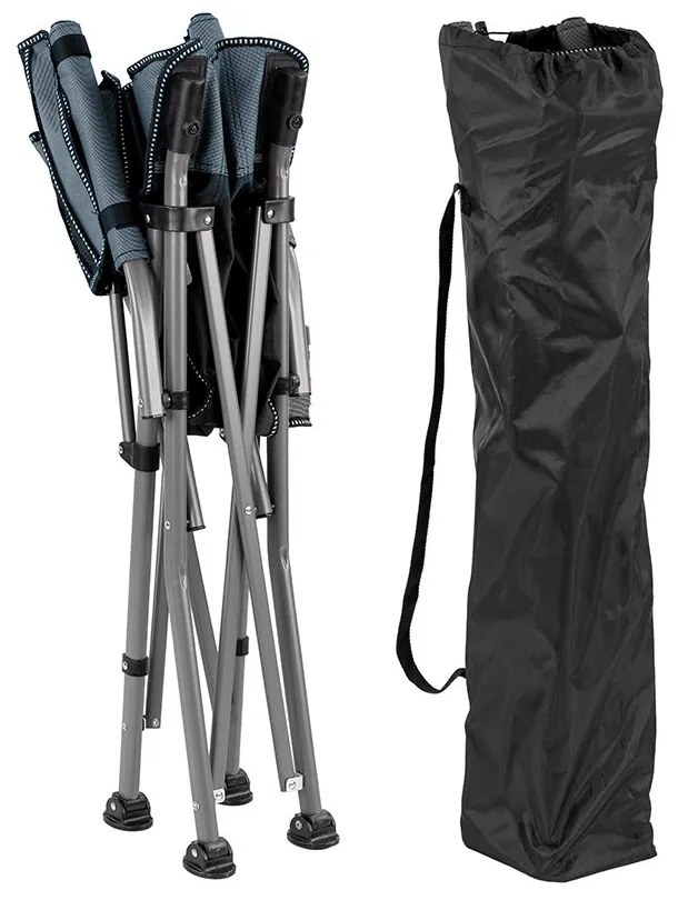 Leziter Comfort karfás horgász szék pohártartóval kék