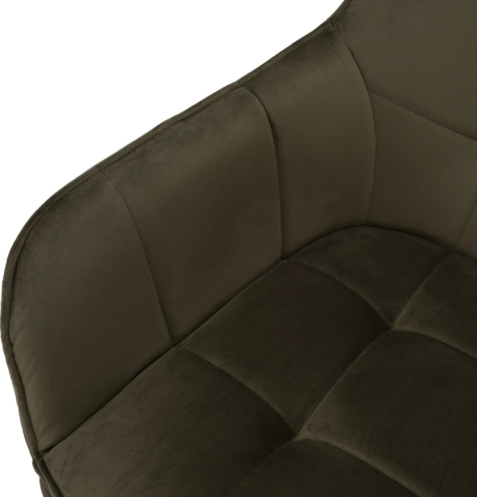 Design fotel, zöld Velvet/fekete, PETIN