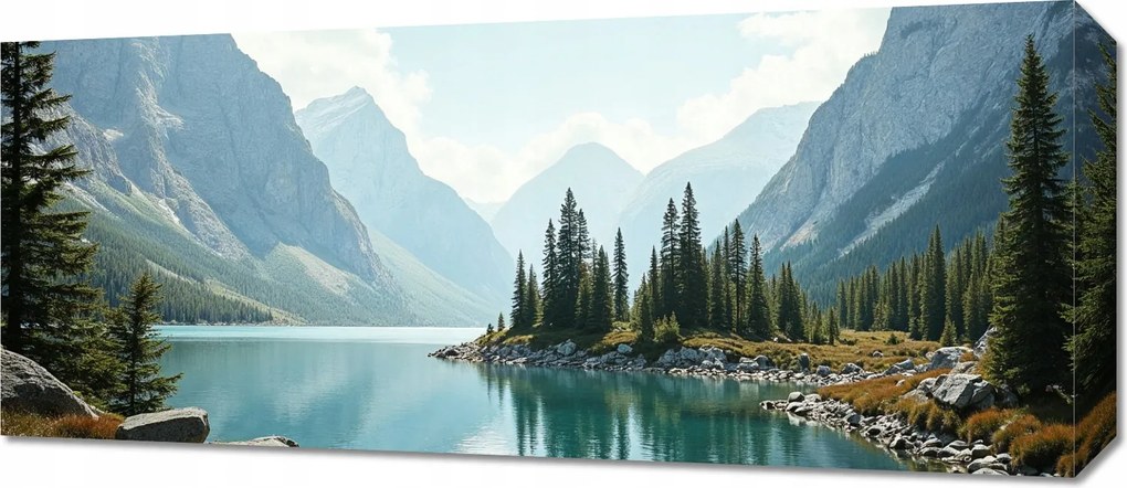 Vászonkép 70x30cm Hálószoba Nappaliba Panoráma Hegyek