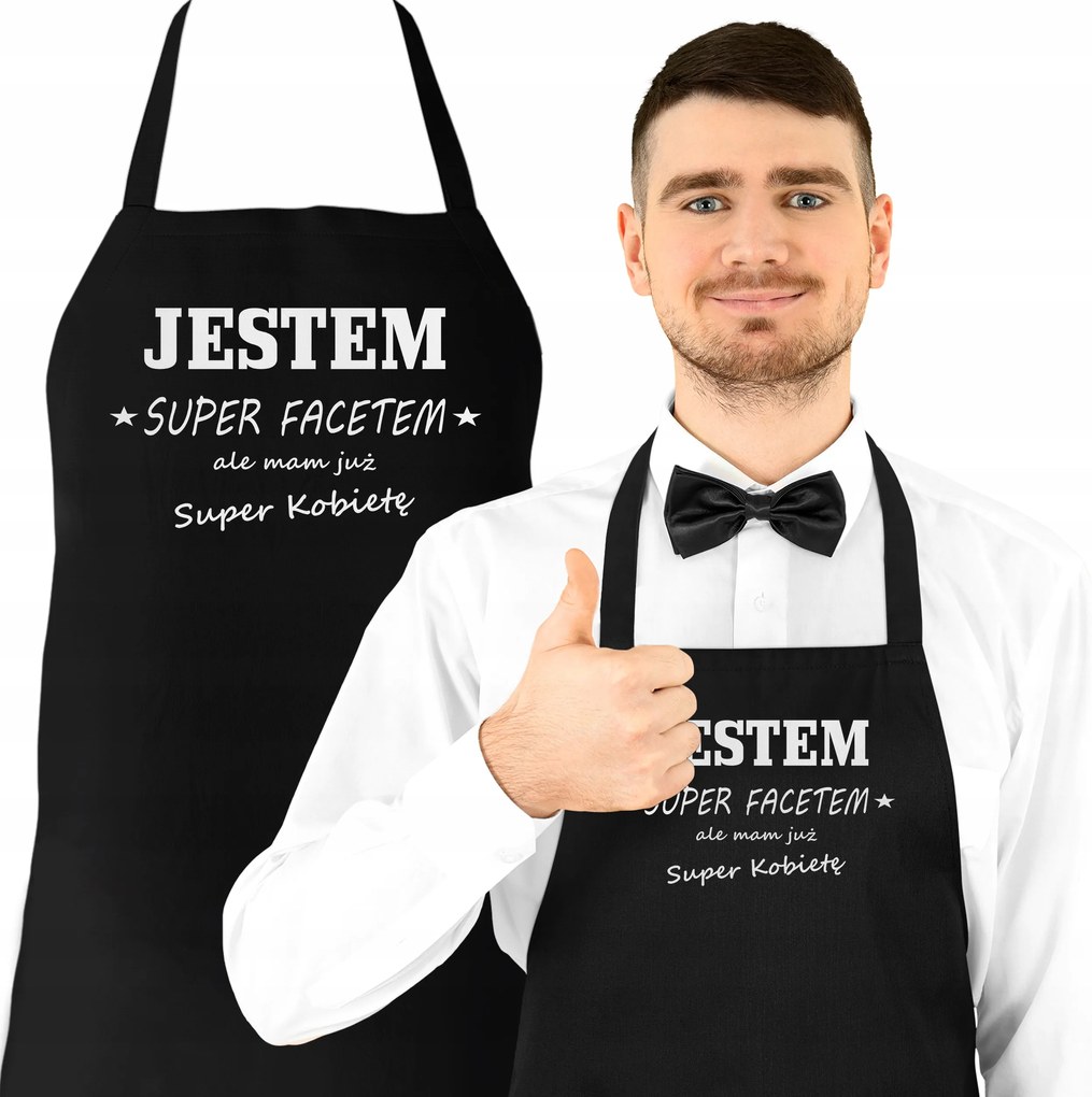 Valentin Napi Kötény Férj Barátjának Ajándék Szuper srác vagyok, de van