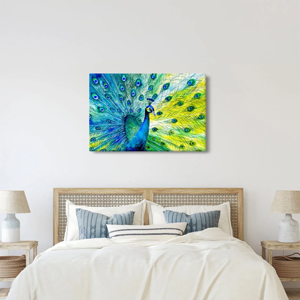 Páva képe (90x60 cm)