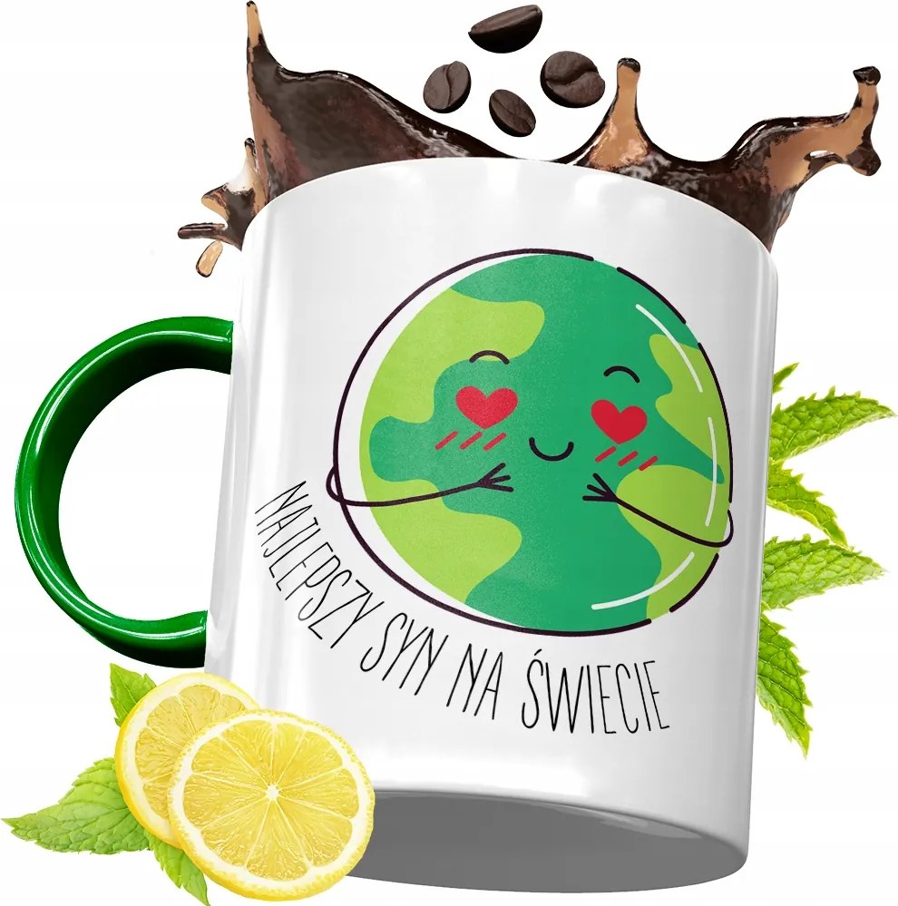 Zöld Bögre Fiúnak Születésnapi Ajándék fényképes nyomtatással