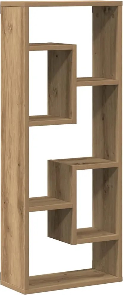 vidaXL kézműves tölgyfa fali polc 36 x 16 x 90 cm redőzött fa