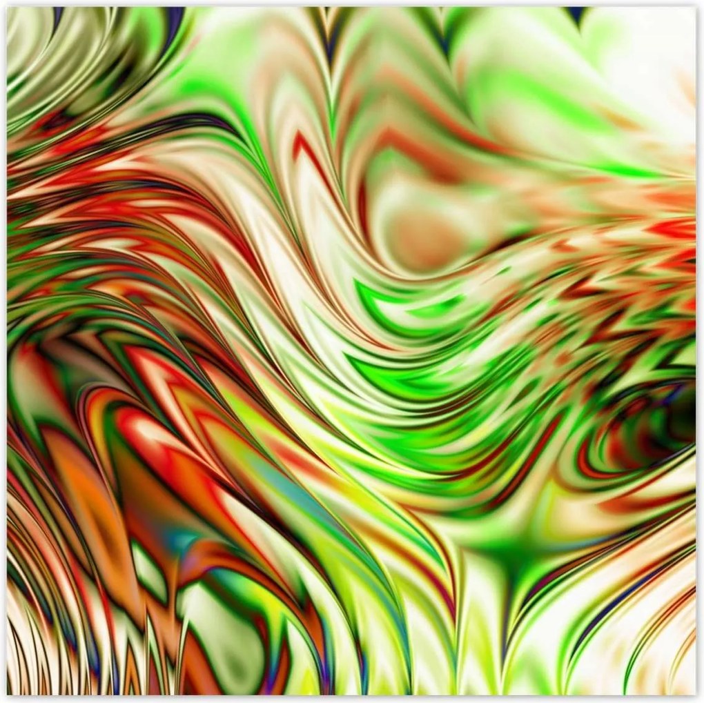 Poszterek 30x30 Színes hullámok