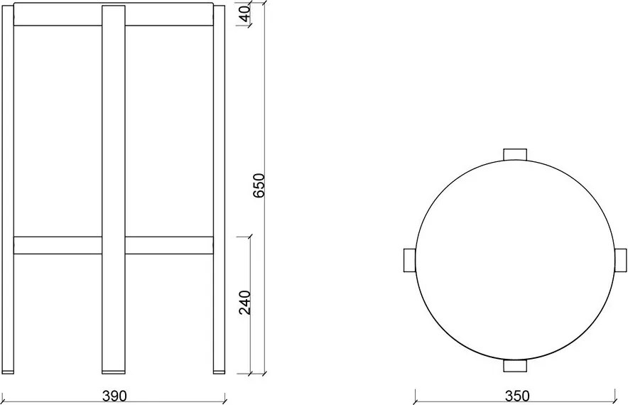 Fekete acél bárszék (ülésmagasság 65 cm) Doon – noo.ma