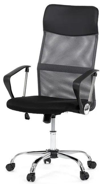 Kancelářská židle, houpací mechanismus, šedá síťovina, KA-E305 GREY