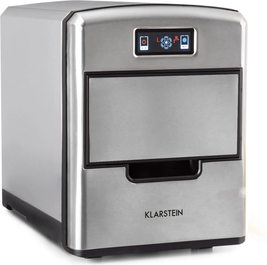 Klarstein Metropolitan, jégkocka készítő, 12 kg /24 h, digitális kijelző