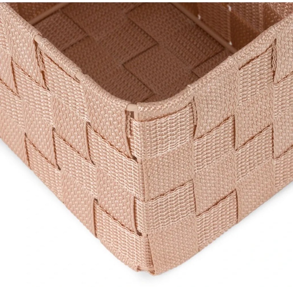 Compactor TEX fiókos tároló szervező, 19 x 14 x 13 cm, magas, rózsaszínű