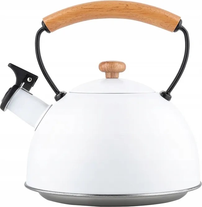 Vízforraló Hagyományos Nagy Rozsdamentes Teáskanna Natura Line Fehér 2,3L Indukciós