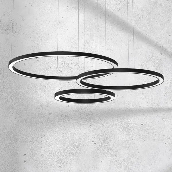 LED Csillár zsinóron GALAXIA LED/85W/230V fekete