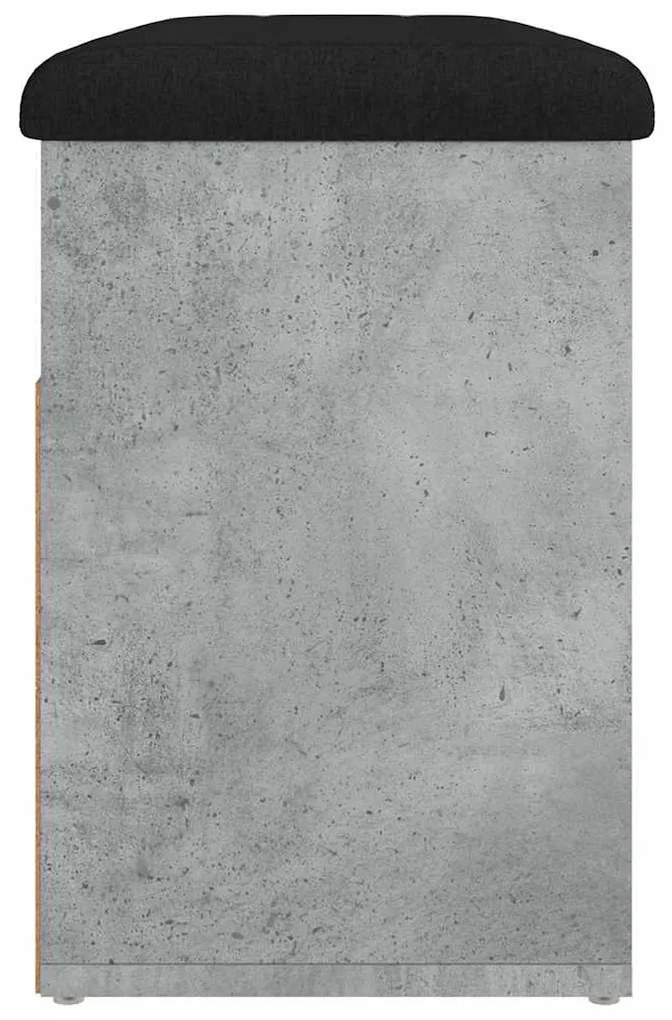 betonszürke szerelt fa cipőtároló pad 82 x 32 x 45,5 cm
