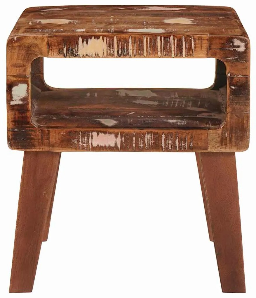 Végasztalok Sokszínű 40 x 32 x 46 cm tömör újrahasznosított fa