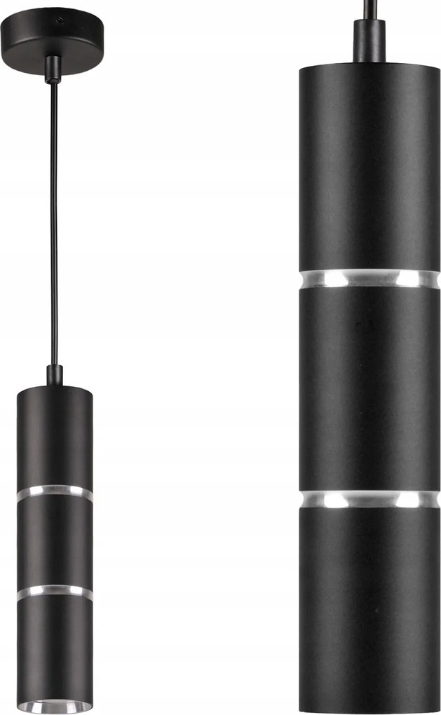 GU10 Fekete-Ezüst Bamboo Sanico Goldlux Függő Mennyezeti Lámpa