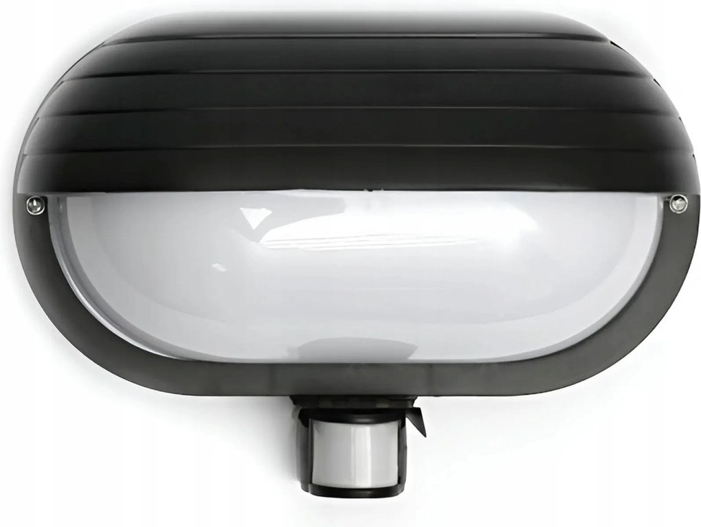 Rio kültéri fali lámpa szenzorral 1xE27/60W/230V/IP44, fekete