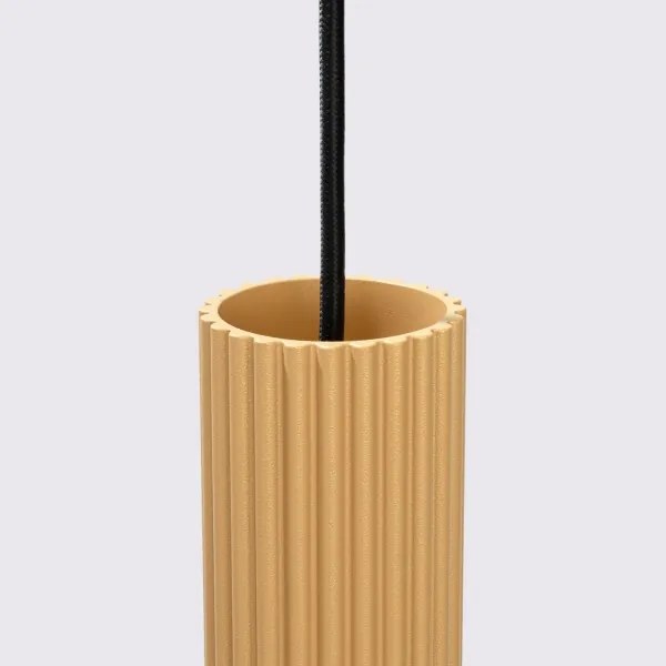 Sollux SL.1556 - Csillár zsinóron KARBON 3xGU10/10W/230V arany