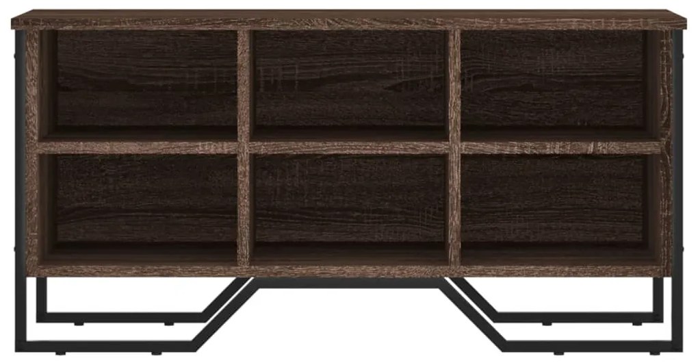 barna tölgy színű szerelt fa cipőszekrény 90 x 38 x 45,5 cm